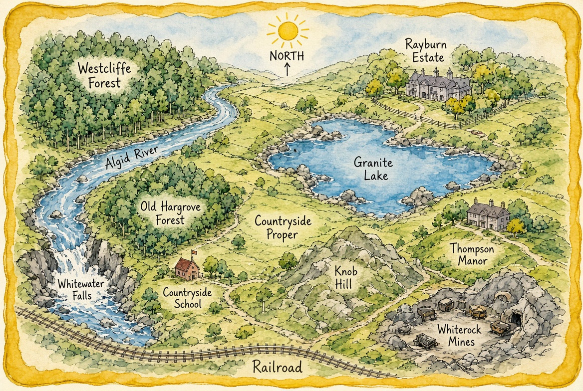 Pooh-style valley map